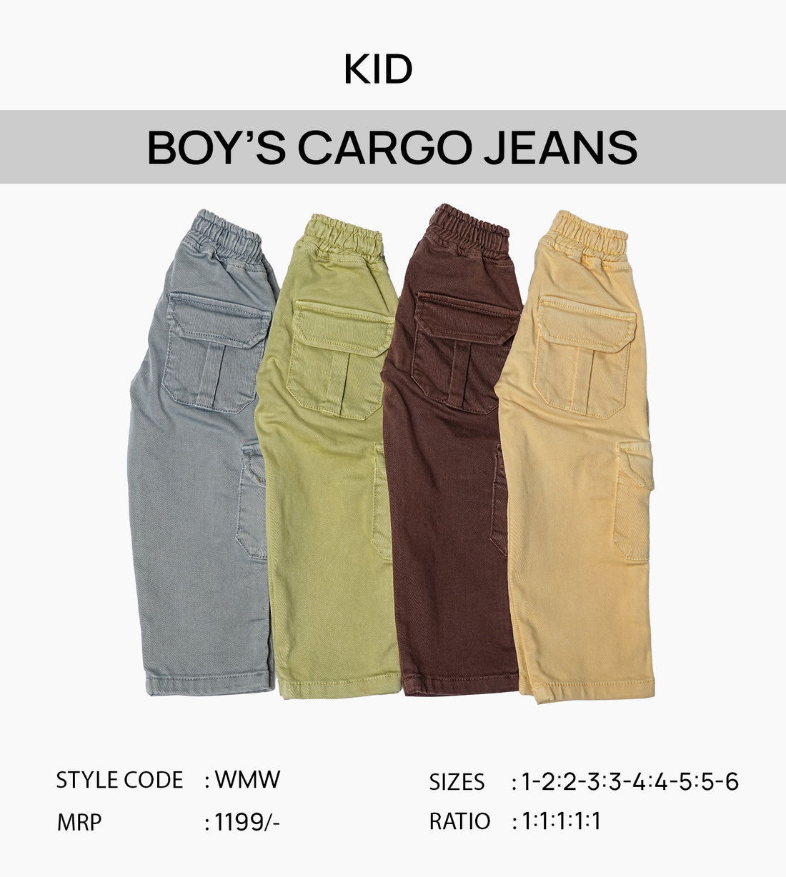 Boys Cargo Jeans